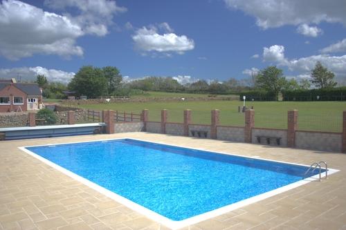 The Outdoor Heated Pool at West Fleet Holiday Farm